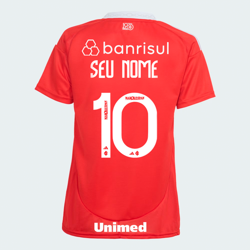 Camisa Feminina adidas Internacional 2025/26 I Com Patrocínios
